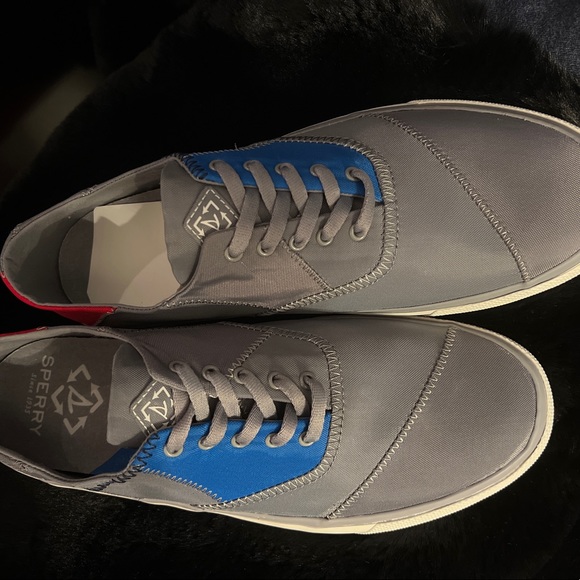 New Sperry casual canvas shoes Sz 9 - Picture 6 of 7